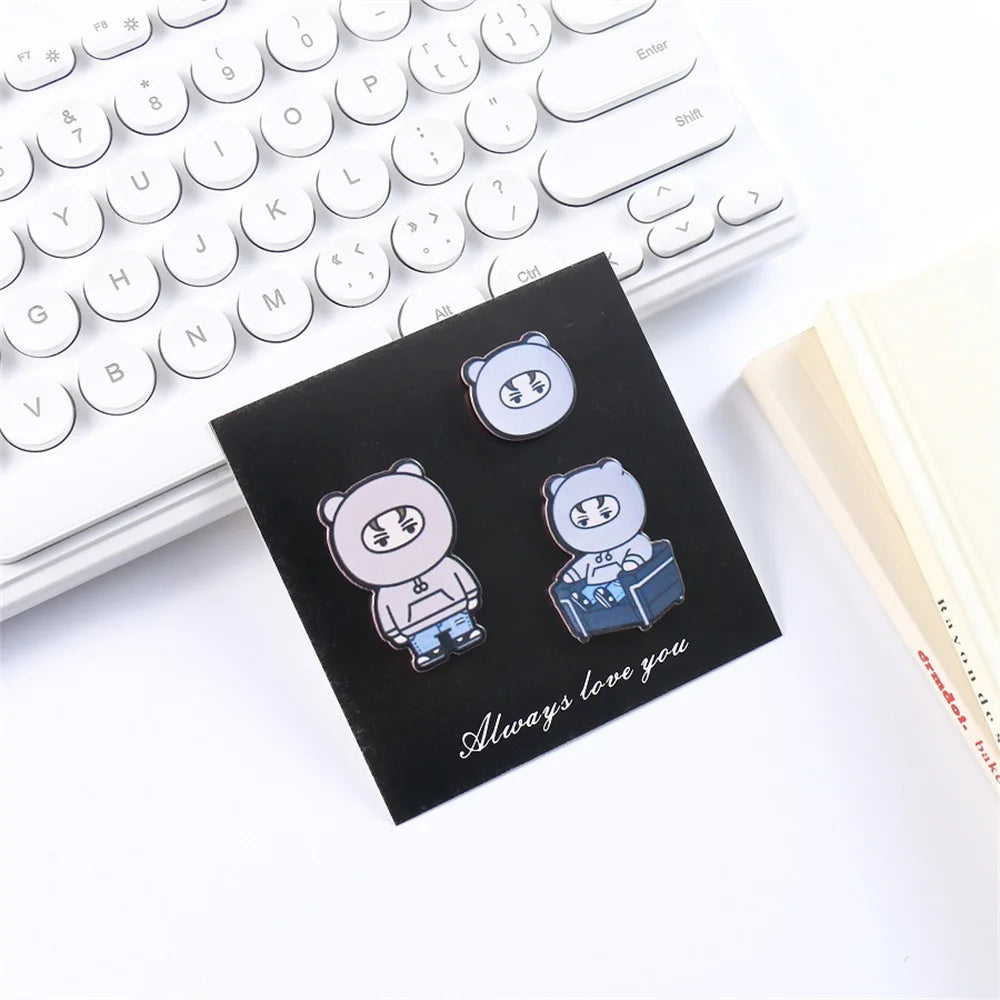 Seventeen Miniteen 3PC Brooch Pins Badge