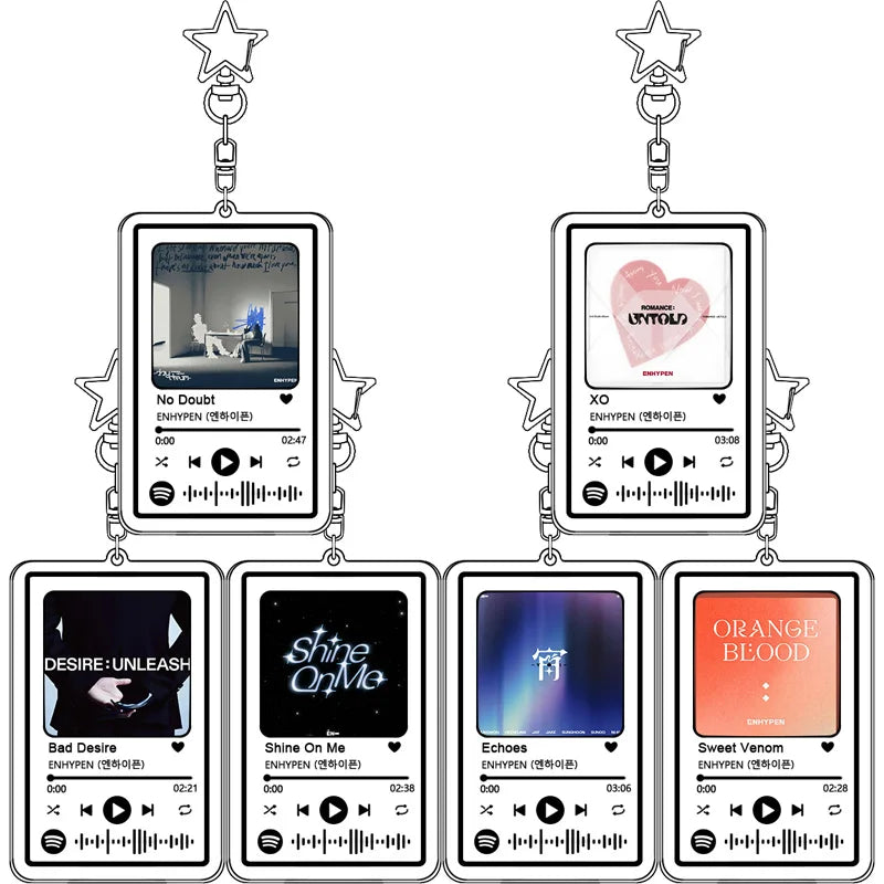ENHYPEN Music Keychain Keyring Accessories