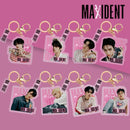 KPOP Stray Kids MAXIDENT Schlüsselanhänger aus rosa Acryl