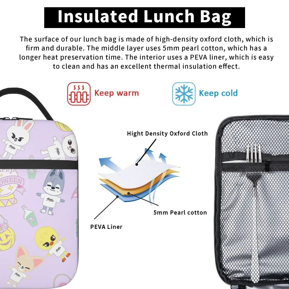 Stray Kids Chk Chk Boom Lunch Bags Container
