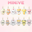 KPOP IVE MINIVE Cartoon Acrylic Keychain