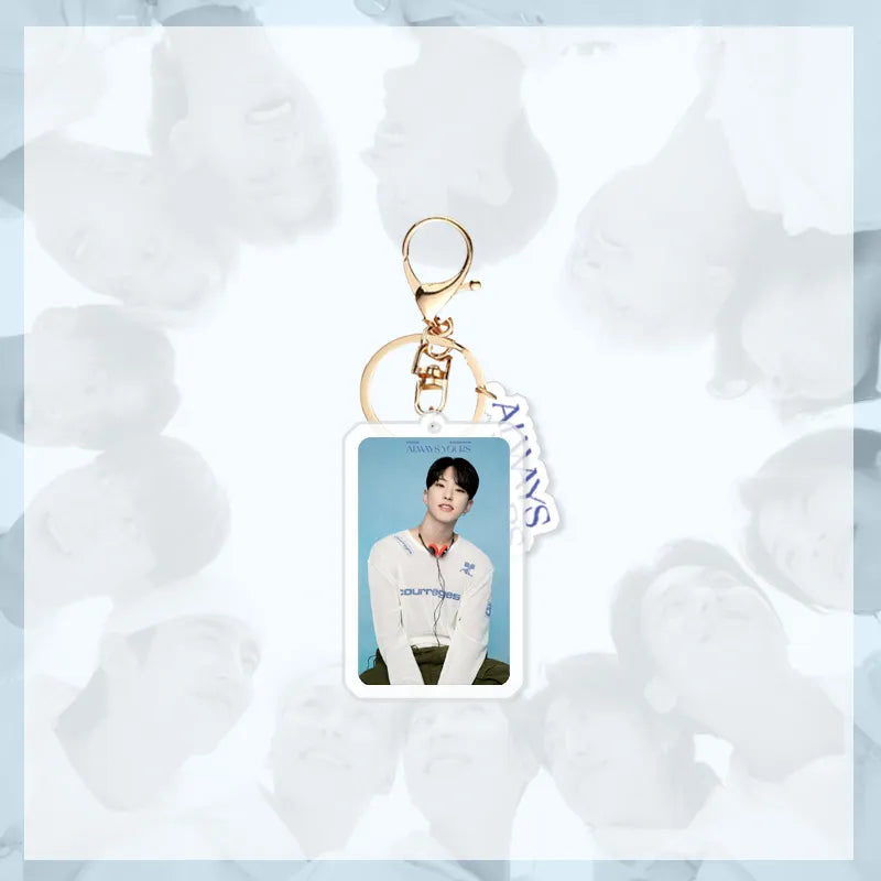 KPOP SEVENTEEN Acrylic Key Ring Holder Keychain