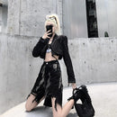 Fashion Black Retro Denim Shorts for Women