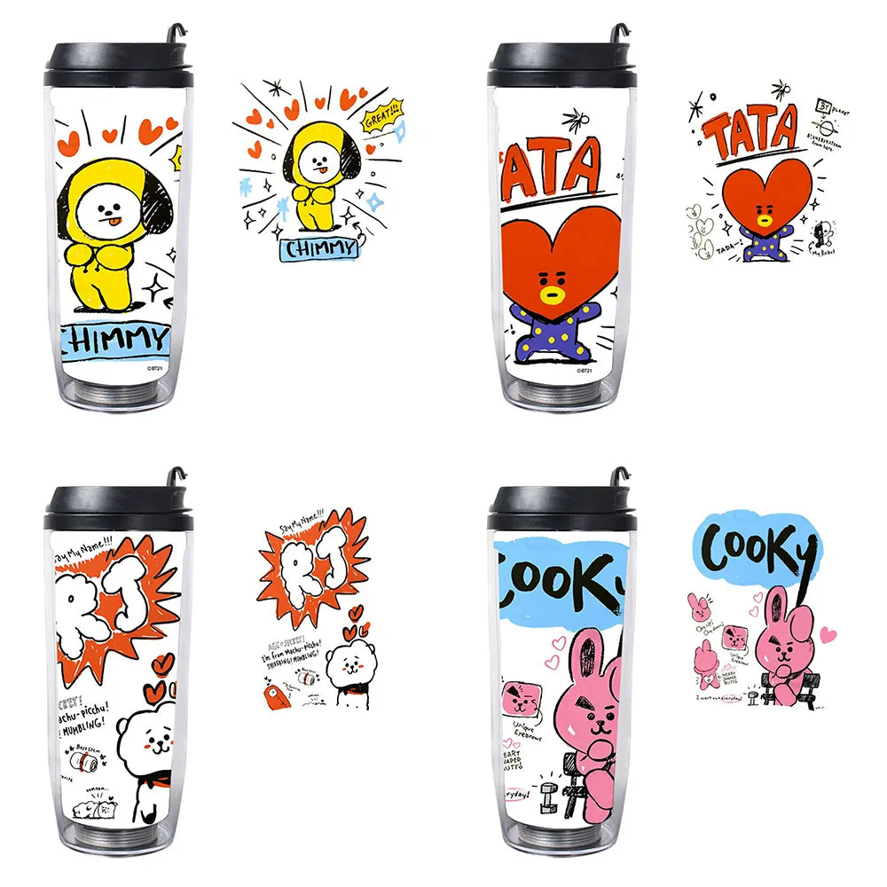 Bangtan21 Portable Plastic Tumbler