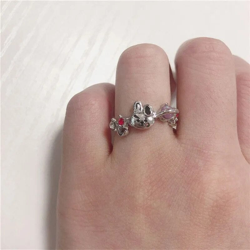 Bangtan21 Cartoon Alloy Rings Jewelry