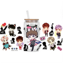 Bangtan Boys Waterproof 3D Stickers for Cups