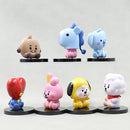 Bangtan 21 Cute 6cm Mini Figure Accessories