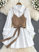 Korean Casual Slim Vest Dress for Women
