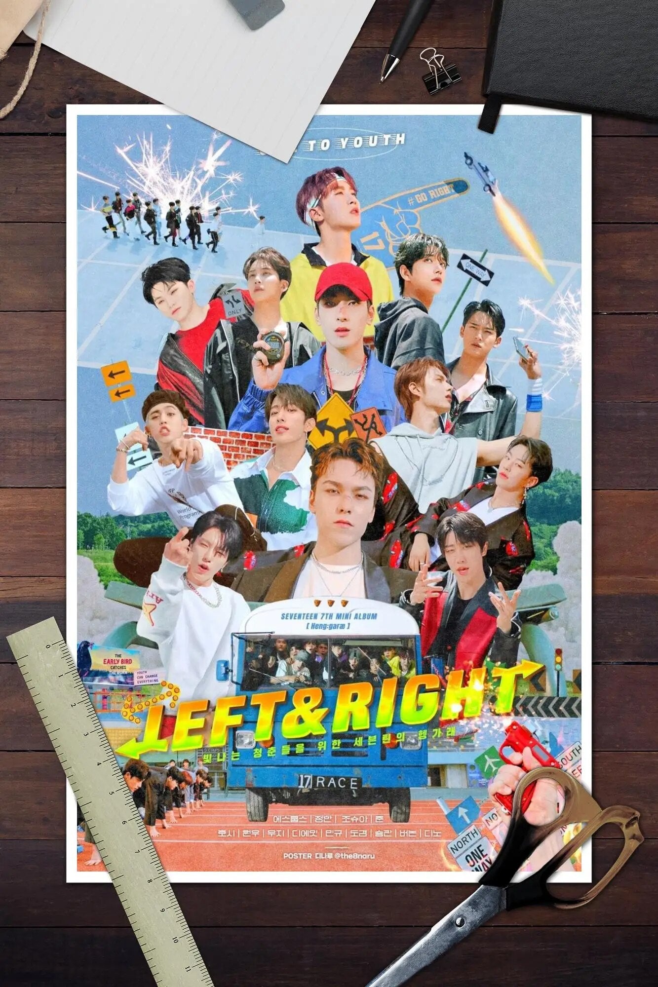 Siebzehn dekorative Kunst-Wandposter