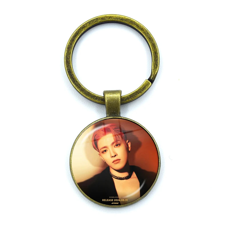ATEEZ Golden Hour Keychain Keyring Accessories