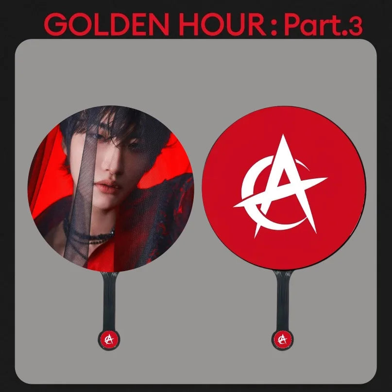 ATEEZ GOLDEN HOUR: PART 3 Album Photo Print Handheld Fan