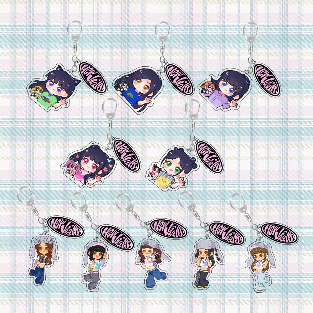 New Jeans Cute Acrylic Keychain