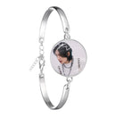KPOP Stray Kids Member 18 mm Glas-Silberarmband