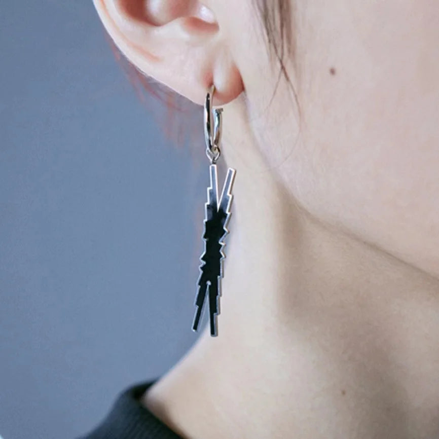 LE SSERAFIM Im Fearless Logo Earrings