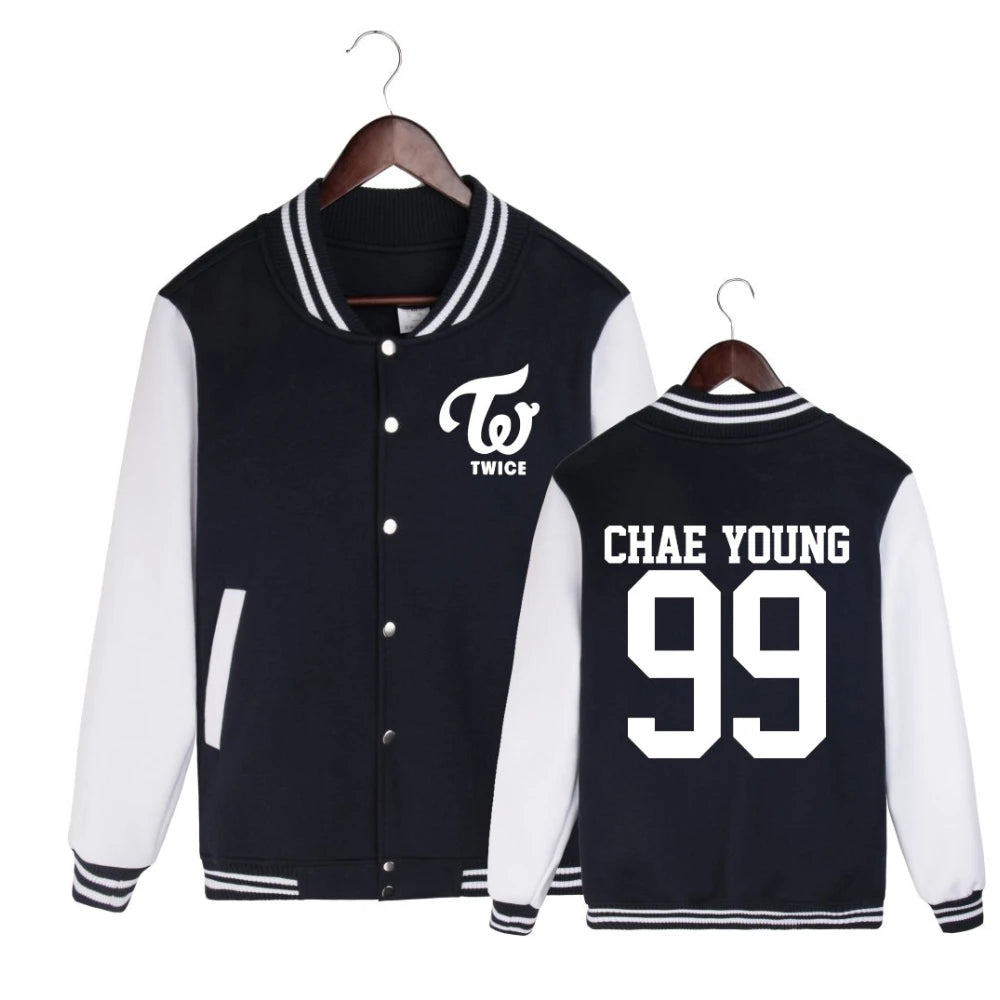 Twice Baseball Fleece Varsity Jacket