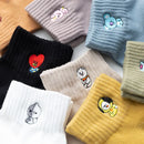 Bangtan21 Niedliche Cartoon-Baumwollsocken mit niedriger Taille
