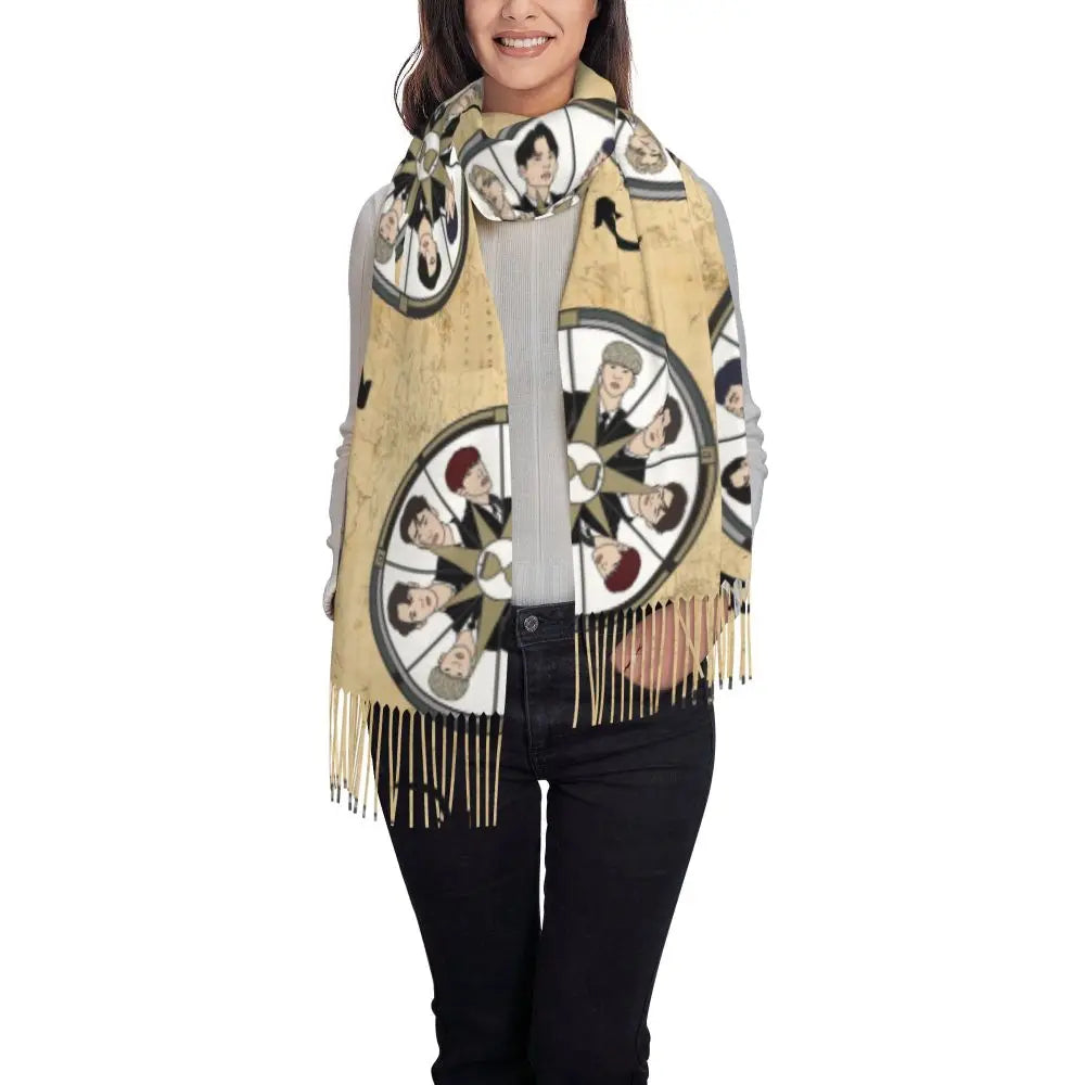 Printed Kpop ATEEZ Logo Scarf