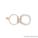 Bangtan Fashion Beaded Chain Ring