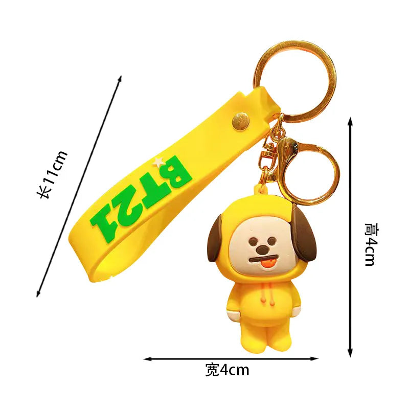 Bangtan21 Cartoon Key Chains Accessories