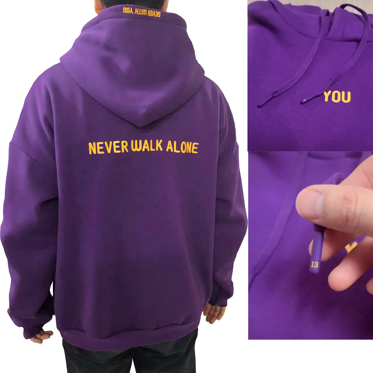 Bangtan Boys Purple Hoodie Printed Seven With You 13 You