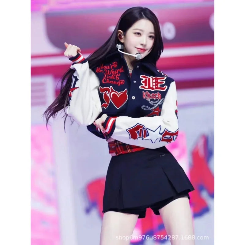 Embroidered IVE Baseball Jacket