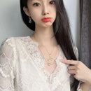 Bangtan Jk Golden Album Logo Necklace and Bracelet