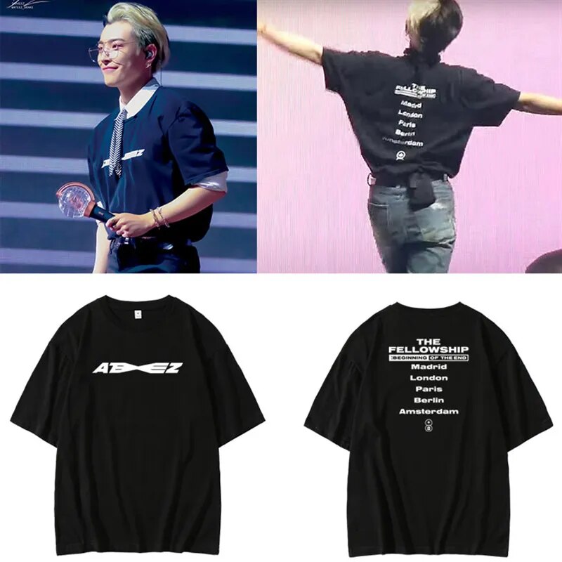 KPOP Ateez The Fellowship Album Shirt