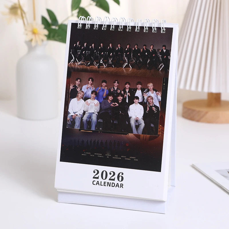KPOP Group Random Album 2026 Desk Calendar Display