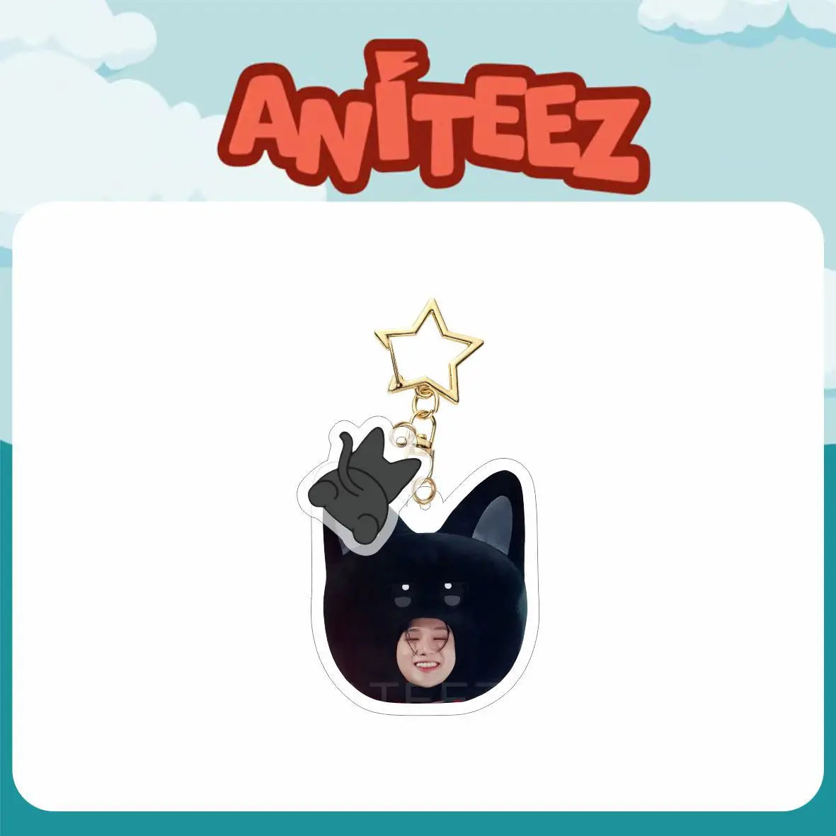KPOP ATEEZ Aniteez Members Head Keychain Accesssories