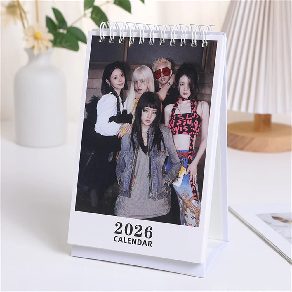 KPOP Idol Group 2026 Desk Calendar Album Photo Fashion Calendar