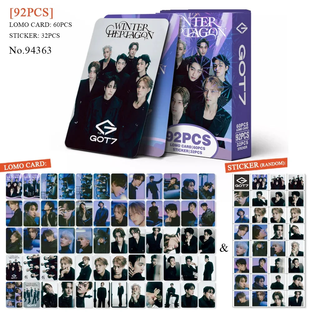 GOT7 New Album WINTERHEPTAGON Lomo Cards