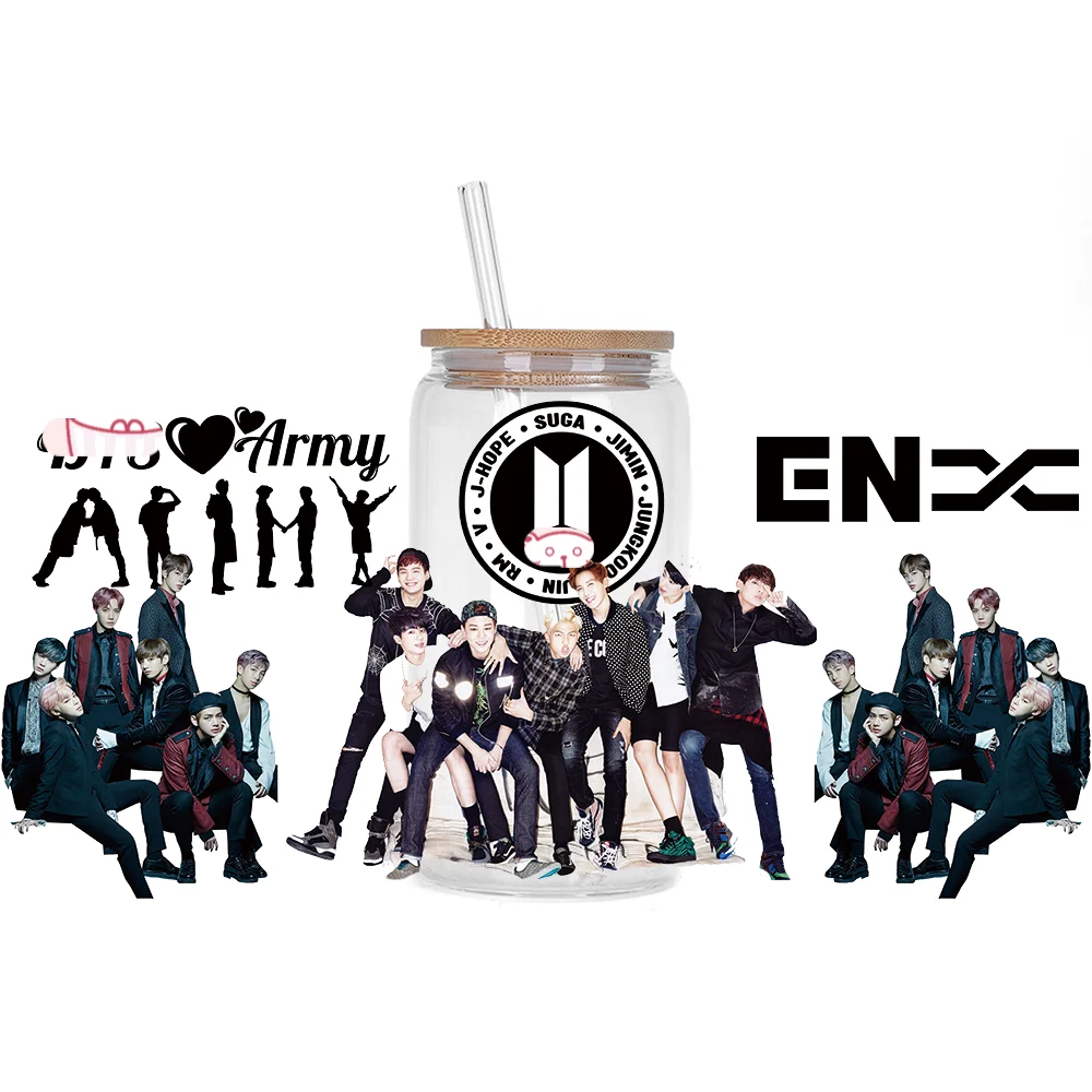 Bangtan Boys Waterproof 3D Stickers for Cups
