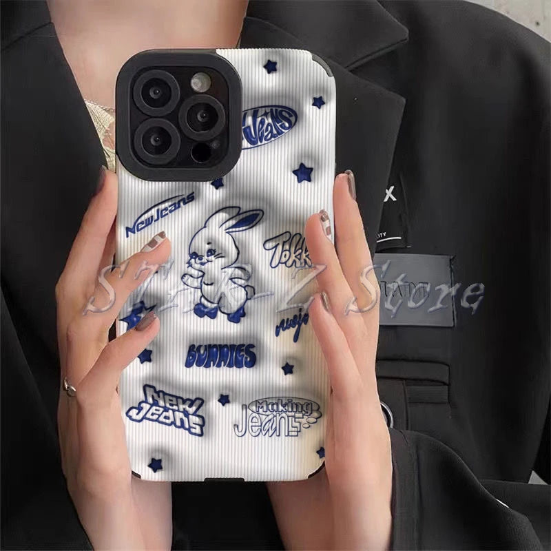 New Jeans Bunnies Club Cute Iphone Case