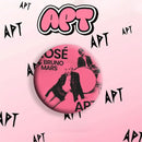 KPOP Rose APT Mirror Keychain Pin Badge