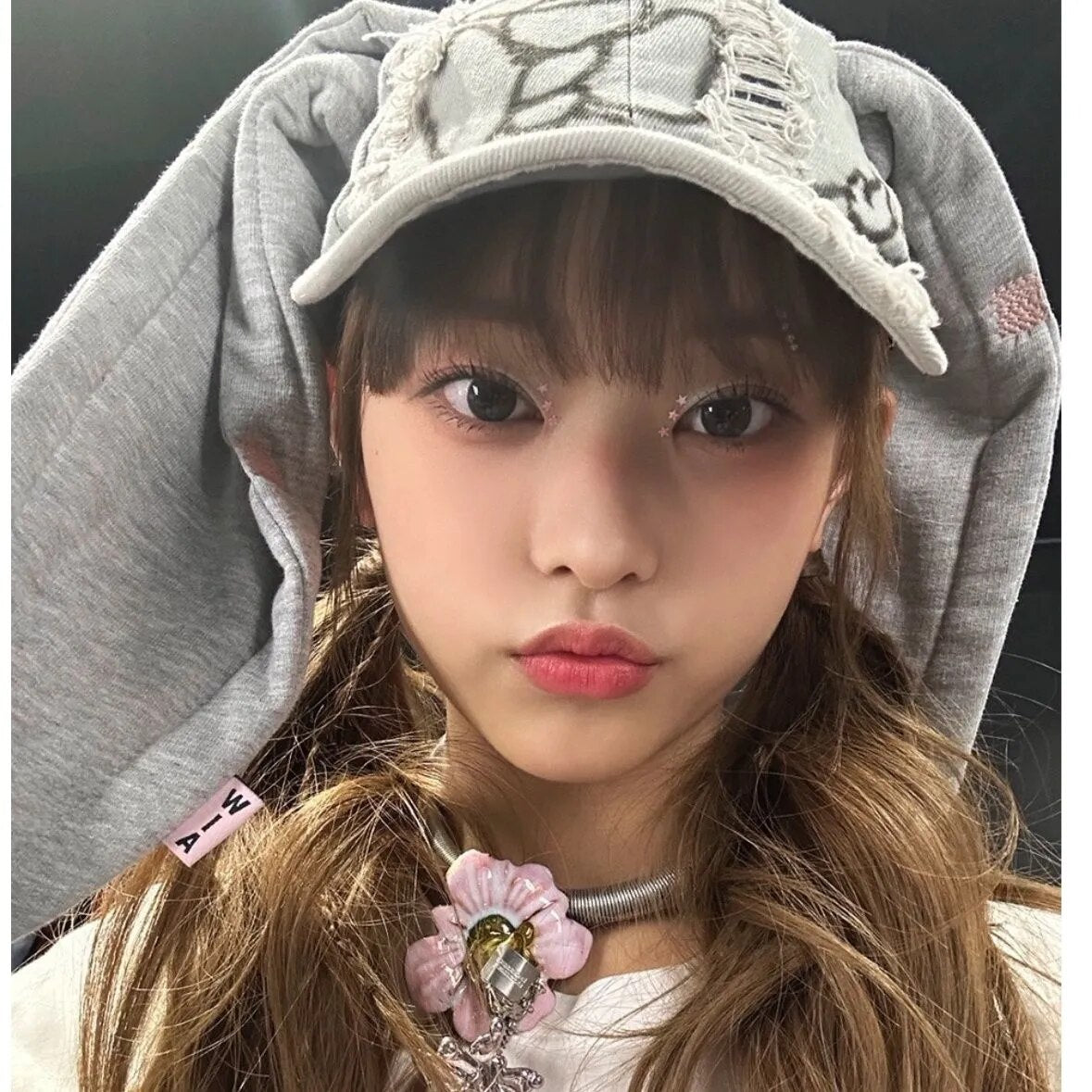 KPOP New Jeans Long Rabbit Ear Hat Bunny Hat
