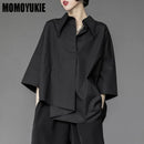 Korean Loose Oversize Button up Polo shirt for Women