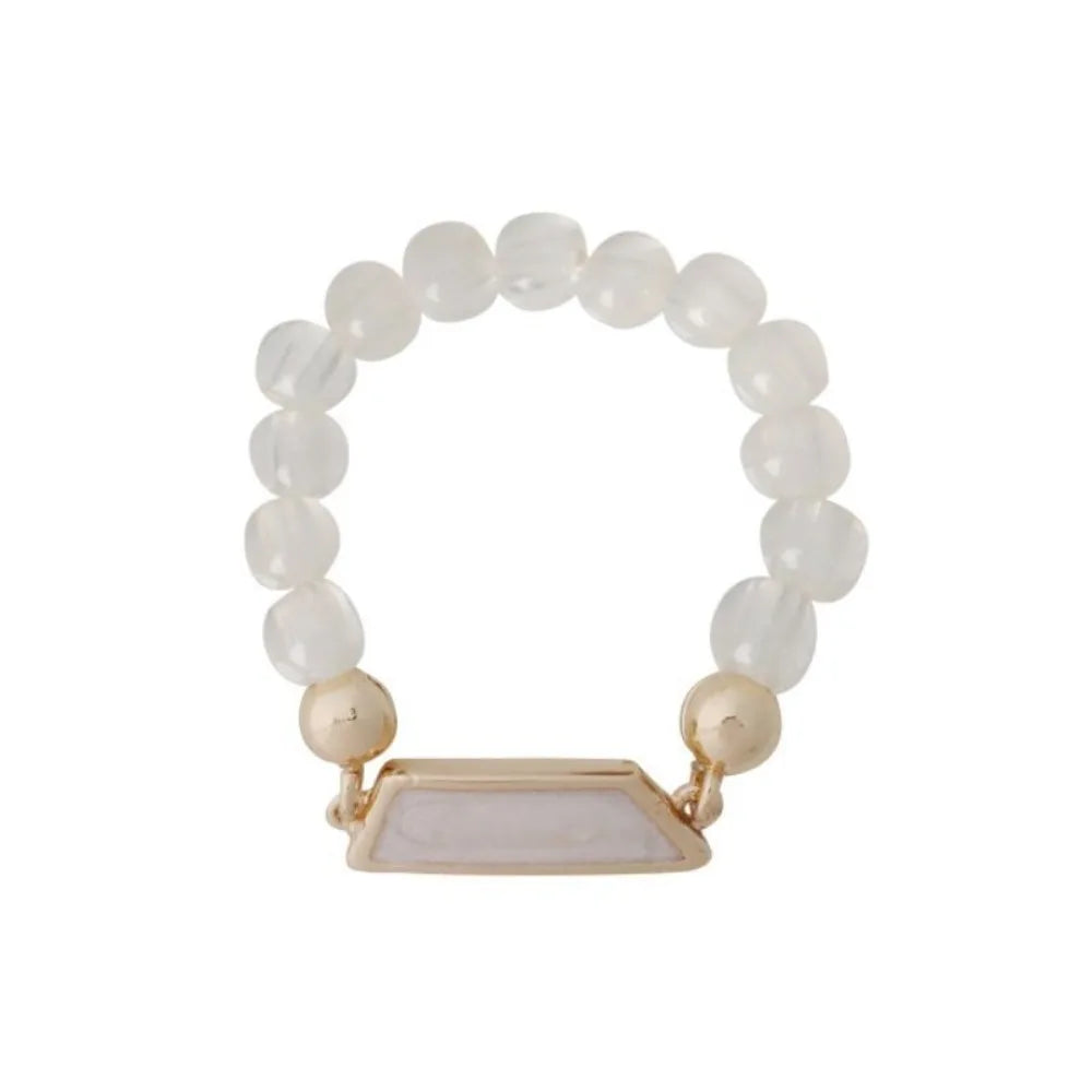 Bangtan Fashion Beaded Chain Ring