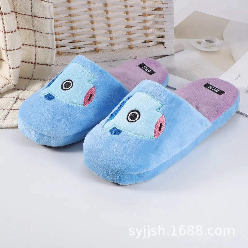 Bangtan21 Characters Indoor Cotton Slippers