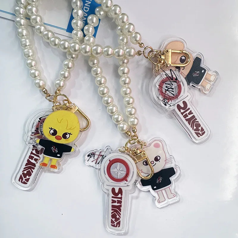 Skzoo Stray Kids Support Light Double-sided Acrylic Keychain