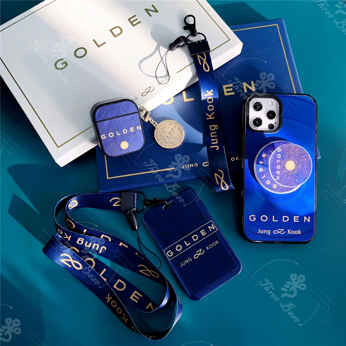 Jungkook Golden Airpods Case