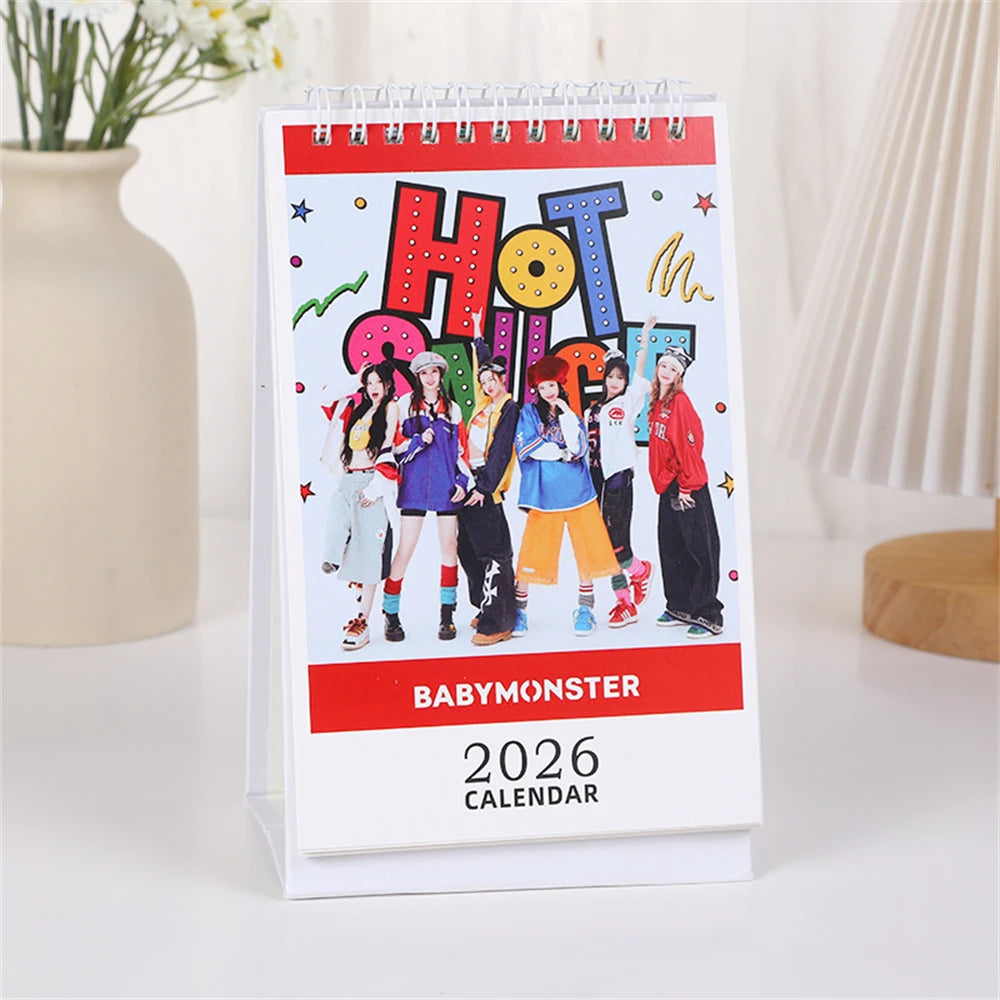 KPOP Idol Group 2026 Desk Calendar Album Photo Fashion Calendar