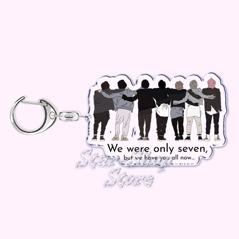 Bangtan Band Seven Acrylic Key Ring Keychain for Accessories