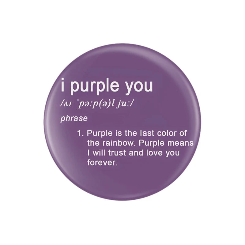 Bangtan I PURPLE YOU Tinplate Soft Button Pin