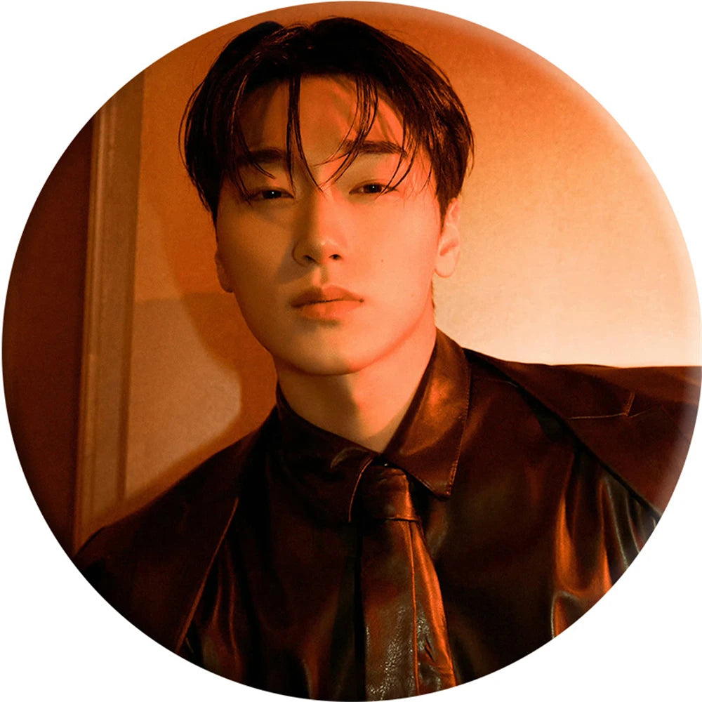 ATEEZ GOLDEN HOUR : Part 3 Round Badge Brooch Accessories