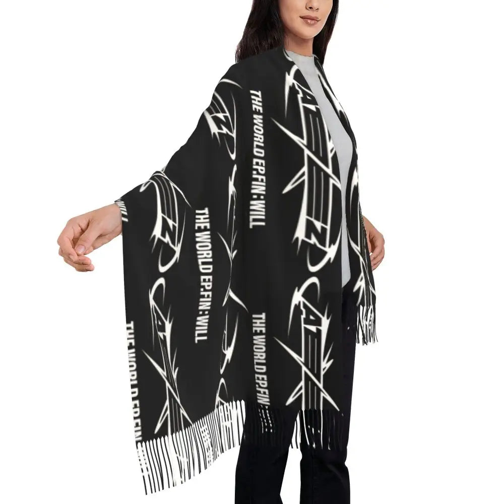 Printed Kpop ATEEZ Logo Scarf