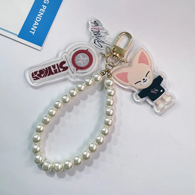 Skzoo Stray Kids Support Light Double-sided Acrylic Keychain