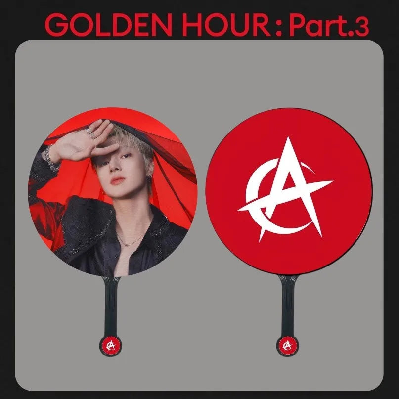ATEEZ GOLDEN HOUR: PART 3 Album Photo Print Handheld Fan