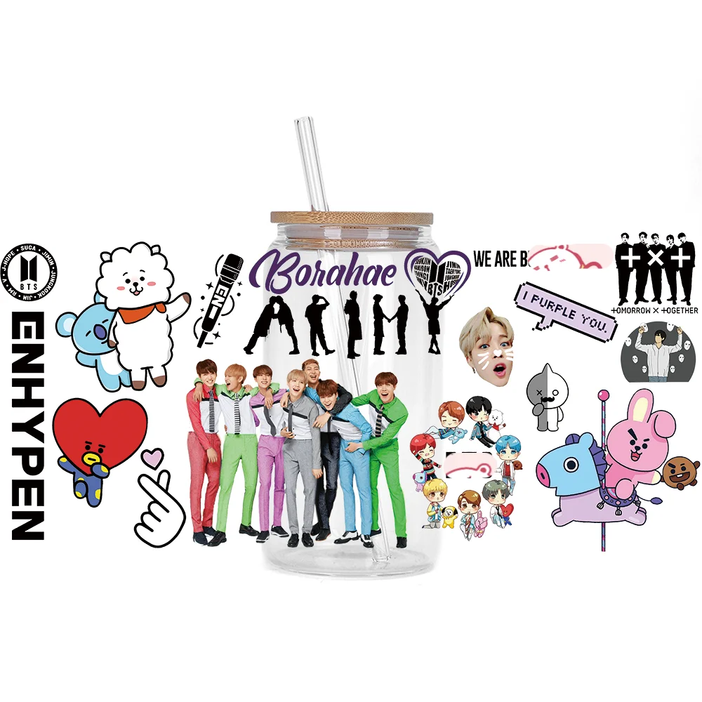 Bangtan Boys Waterproof 3D Stickers for Cups