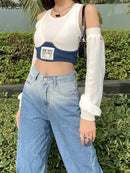 Jennie BP Fashion Streetwear Rib Knitted Top