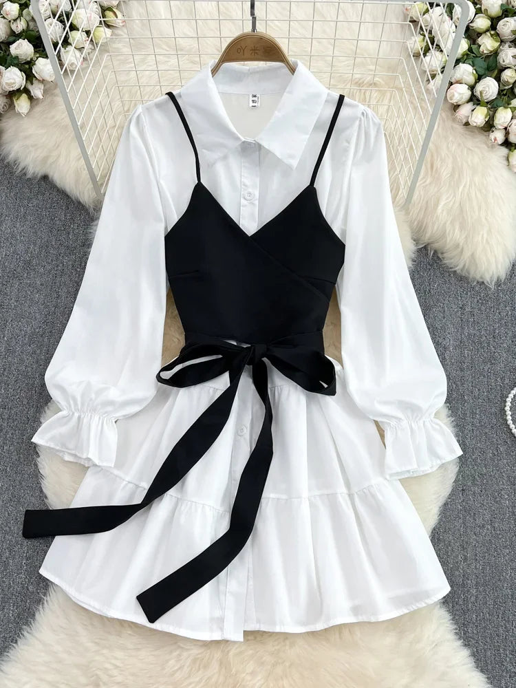 Korean Casual Slim Vest Dress for Women